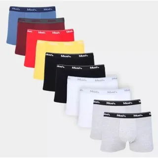 Kit Cueca Boxer Mash 10 Peças Masculina Algodão Elåstico G Kit Cueca Boxer Mash 10 Peças Masculina Algodão Elåstico G