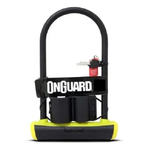 Candado Tipo U 8153 Onguard Neon 23cmx11.5cm Bici Amarillo Color Amarillo