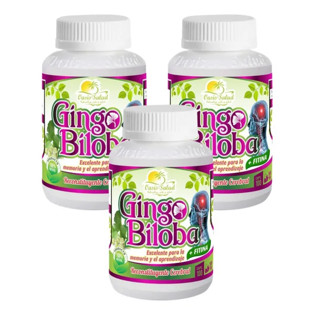 Pack X 3und Ginkgo Biloba + Fitina Reconstituyente Cerebral