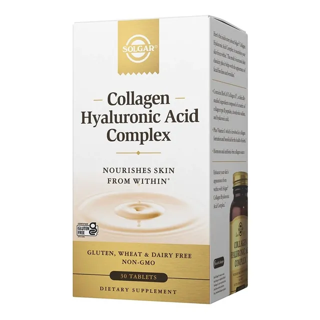 Colágeno Hialurónico Complex  30 Tabletas Solgar