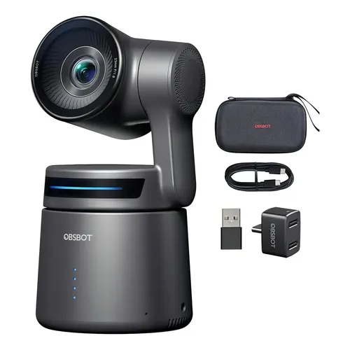 値下げ【美品】OBSBOT Tail Air 4K PTZストリーミングカメラ Câmera PTZ 4K Obsbot Tail Air 60fps AI Tracking Wi-Fi