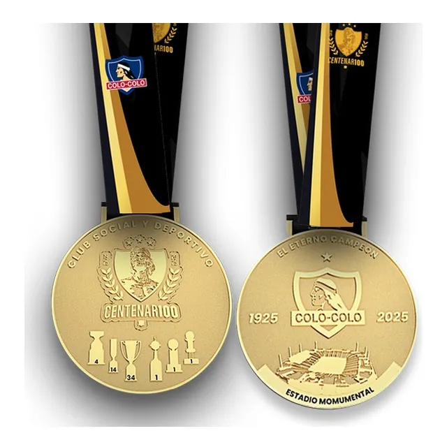 Medallón Oficial Centenario Colo Colo  100 Años