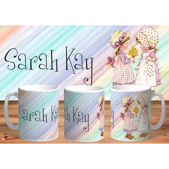 Taza De Ceramica Sarah Kay Retro 4k Art 06