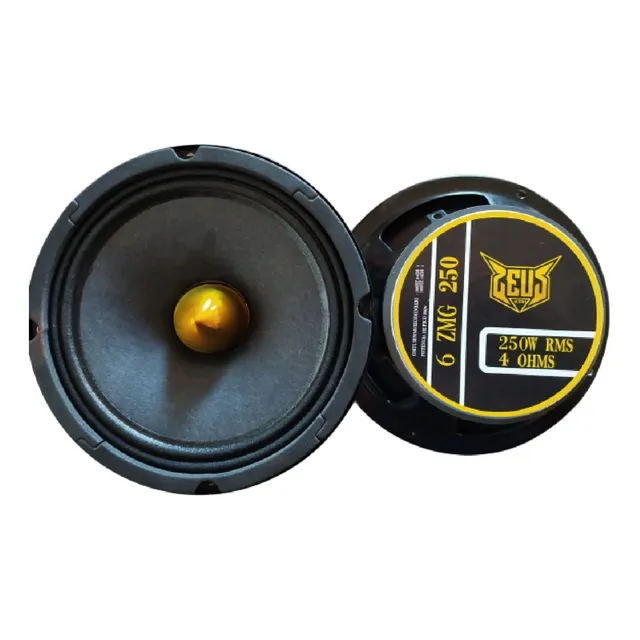 Super Mid Bass Zeus Audio 500w Rms Par 6 Polegadas = Zetta