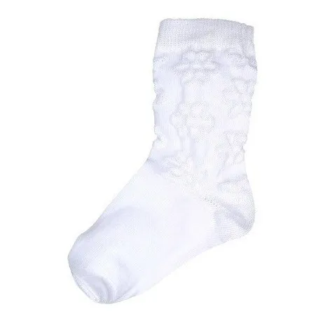 Medias Con Bordados Para Niñas Socks Blanco