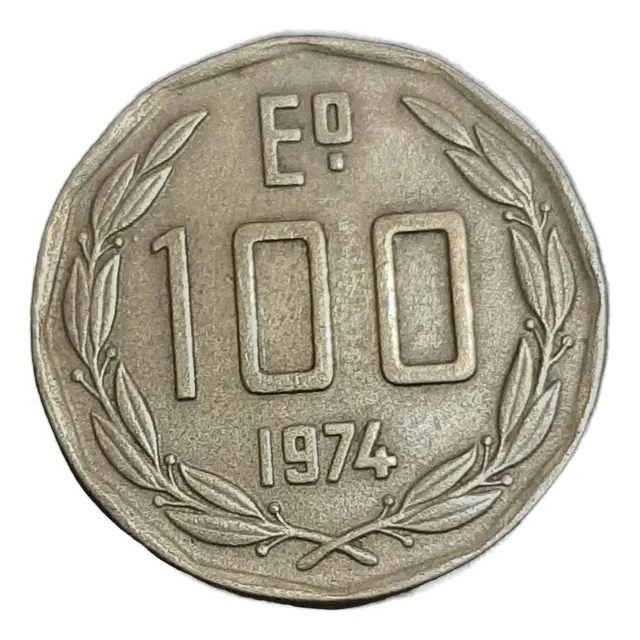 Monedas Chilena De 100 Escudos Año 1974 - 1975