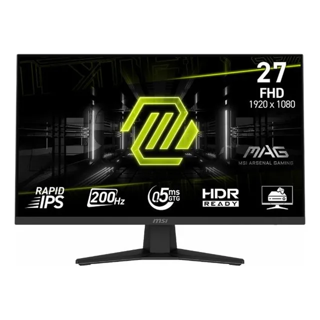 MONITOR GAMER MSI 27 MAG 274F FHD IPS 200HZ 0.5MS HDMI DP COLOR NEGRO