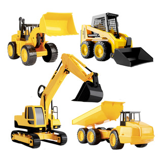 Kit 3 Trator De Construção E 1 Caminhão De Areia Basculante Kit 3 Trator De Construção E 1 Caminhão De Areia Basculante