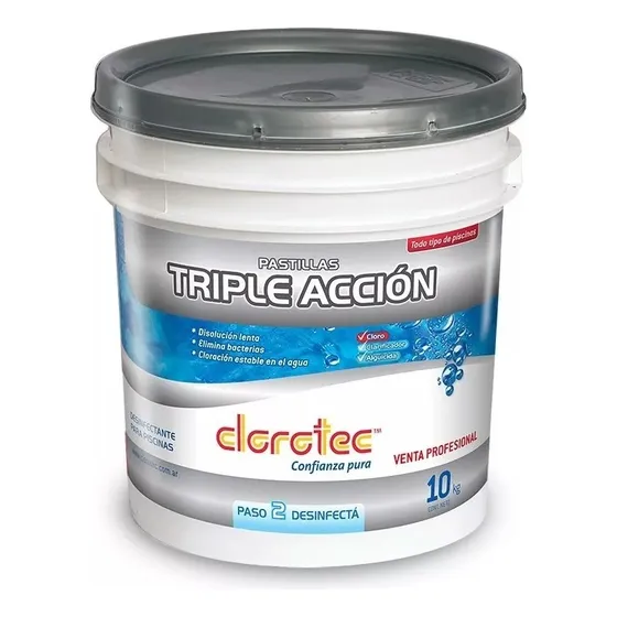Cloro En Pastillas Multiacción 200gr De 10 Kg Clorotec 
