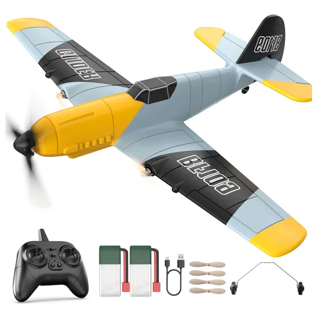 Deerc Bf-109 Avión De Combate Rc De 3 Canales Con Estabiliza
