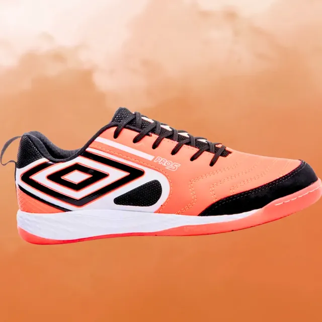 Chuteira Futsal Umbro Pro 5 Bump Original Couro Natural