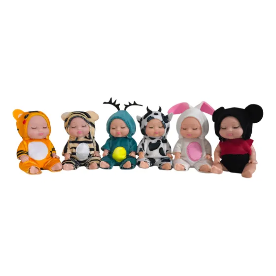 Mini Bonecas Reborn Infantil Caixa Com 6 Mini Bebê 12cm