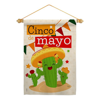 Breeze Decor Cactus Fiesta Cinco De Mayo Garden Flag Set Dow Breeze Decor Cactus Fiesta Cinco De Mayo Garden Flag Set Dow