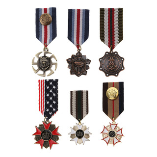 6x Vintage Medalla Ejército Insignia Estrella Broche Pin 6x Vintage Medalla Ejército Insignia Estrella Broche Pin