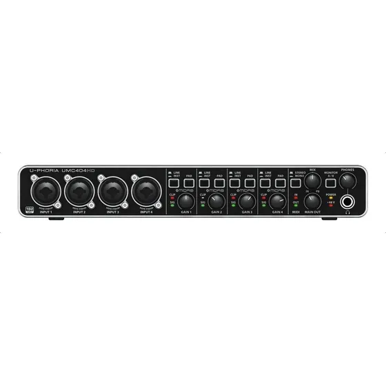 Interface de áudio Behringer U-Phoria UMC404HD 127/220V 2ª geração