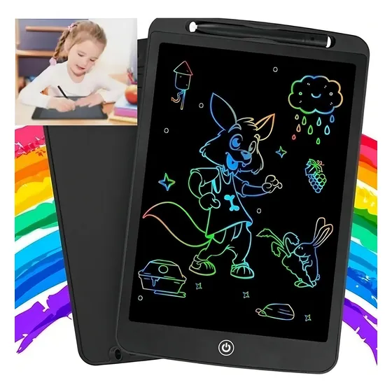 Quadrinho Infan Lousa Magica Tablet Grande 12 Poleg Colorida Cor Vermelho