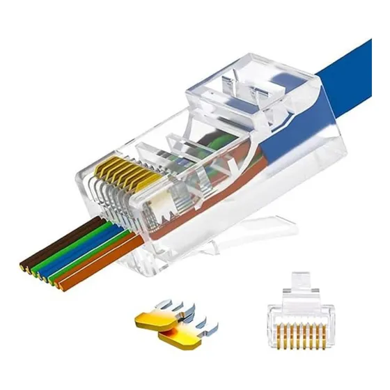 Conector Rj45 Cat6 Ethernet (par)