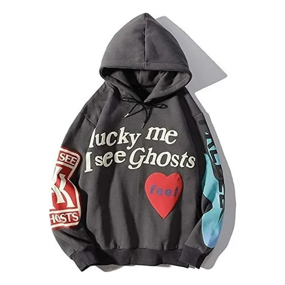 L Sudadera Con Capucha Kanye Lucky Me I See Ghost Moda Hip H