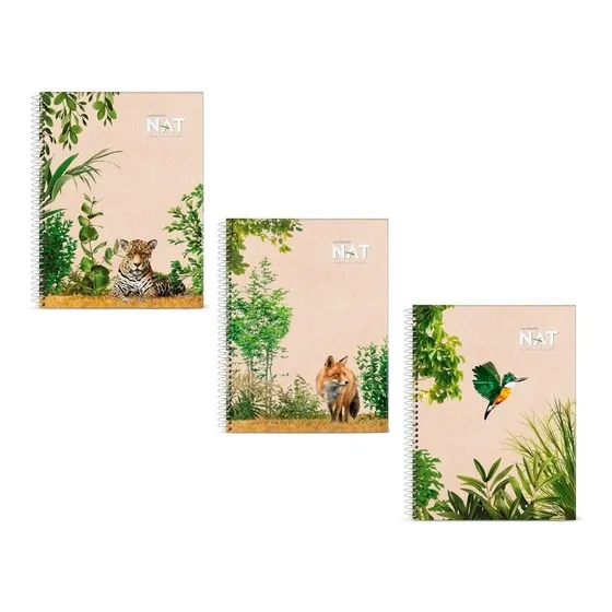 Cuaderno Ledesma Nat A4 70 Hs. Rayado Espiral 29 Cm X 22 Cm Color Beige