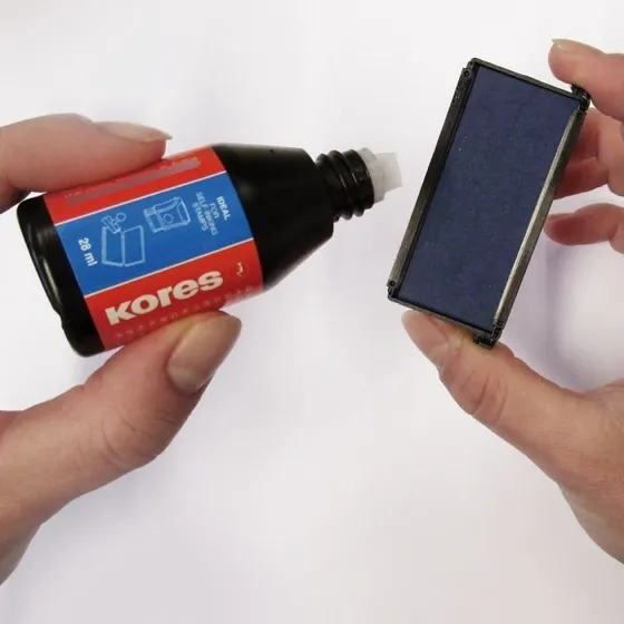 Tinta Para Sellos Kores Negro De 28ml 