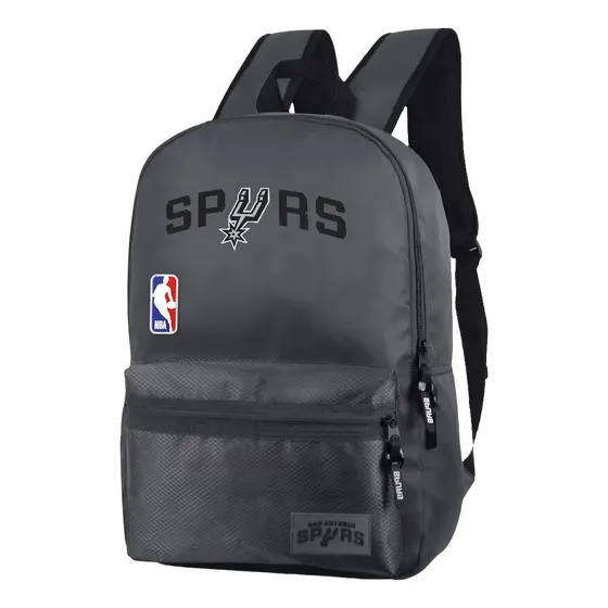 Mochilas Para El Colegio Urbanas Secundarias Juveniles Color Gris Diseño de la tela SAN ANTONIO SPURS