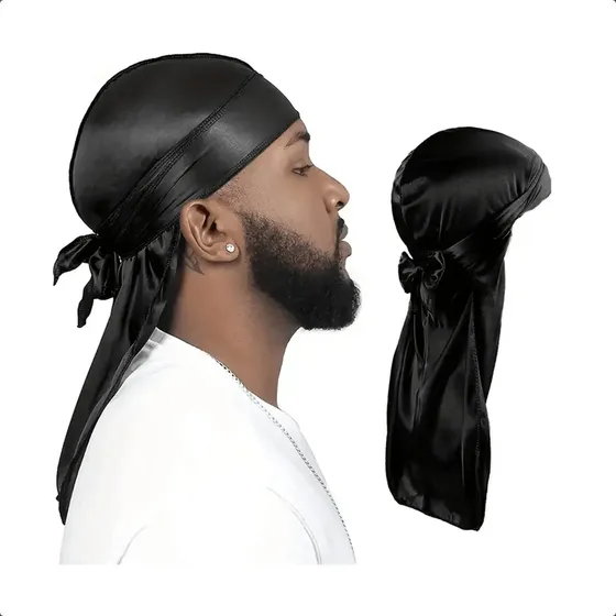 Durag Gorro Satin Tipo Bandana Turbante Cabeza Hombre Mujer