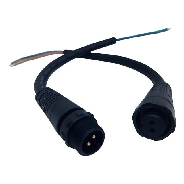 Conector Roscado Macho Hembra Con Cable Bañadores Barras Led Monocromaticas IP65 Demasled