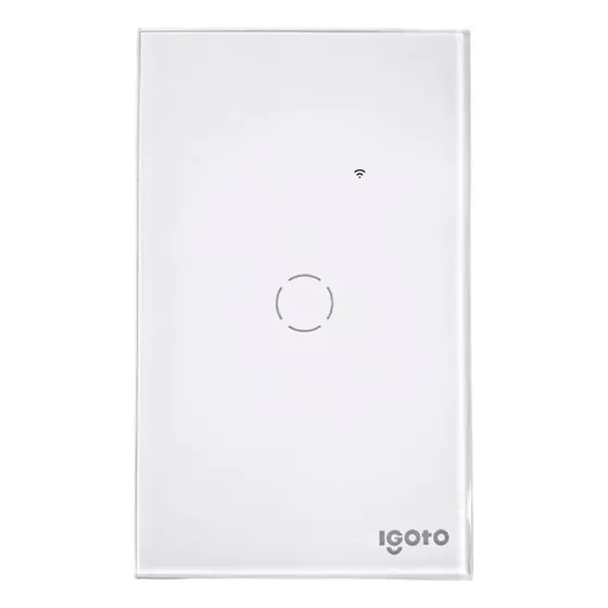 Interruptor Táctil Inteligente Sencillo Blanco Igoto