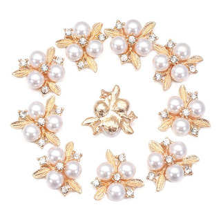 Horquillas Para El Pelo Con Botones De Perlas Y Botones De D Horquillas Para El Pelo Con Botones De Perlas Y Botones De D