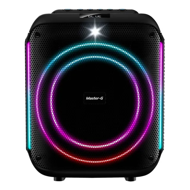 Parlante Bluetooth Modo Karaoke 8 Con Bt 5.0 Mgscratch Color Negro
