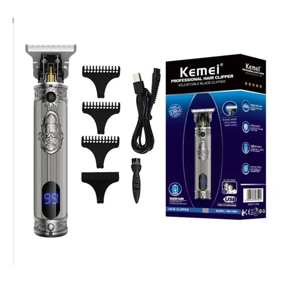 Maquina De Afeitar/patillera Profesional Trimmer Kemei Kmh70