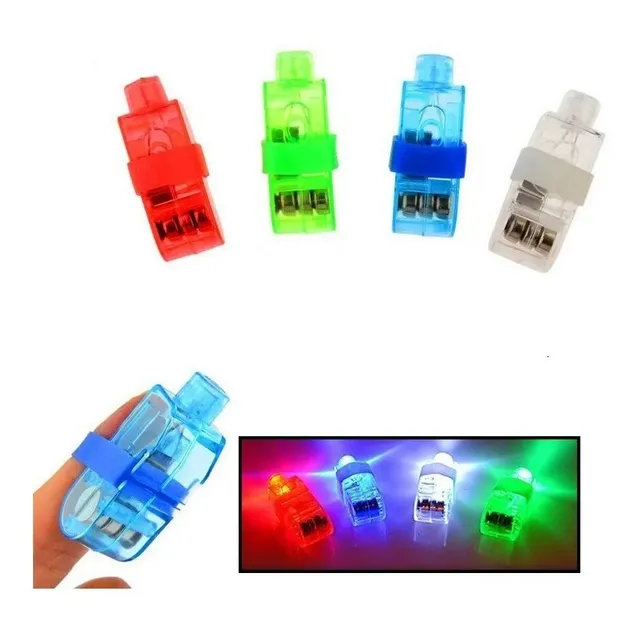 Anillos Laser Led Dedos Luminoso  20 Unidades Luces Cotillón