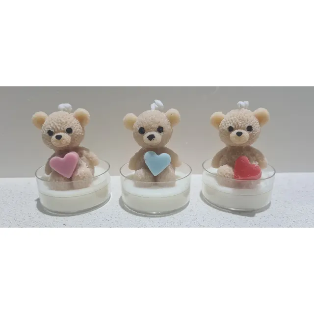 Recuerdos Velas De Oso 1 Docena 5 Cm