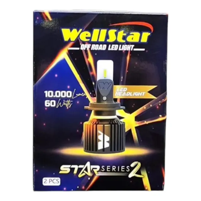 Luces Led H4 Wellstar Star2 10.000 Lumenes 