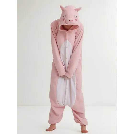 Pijama Cerdito Chanchito Infantil Y Adulto Enterito Plush Ax