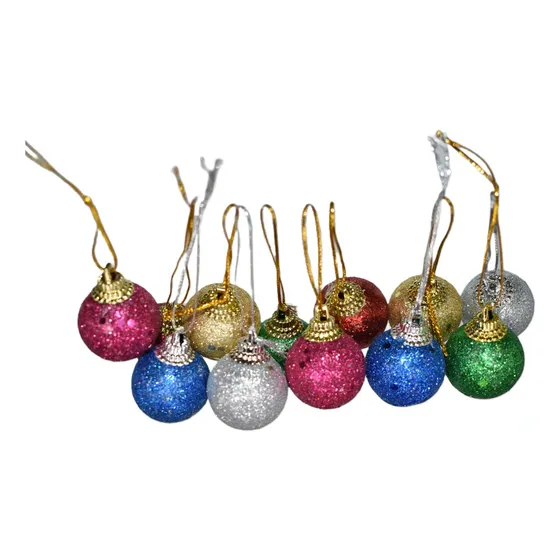 Chirimbolo Bolas Para Decoracion De Arbolito Navideño X12
