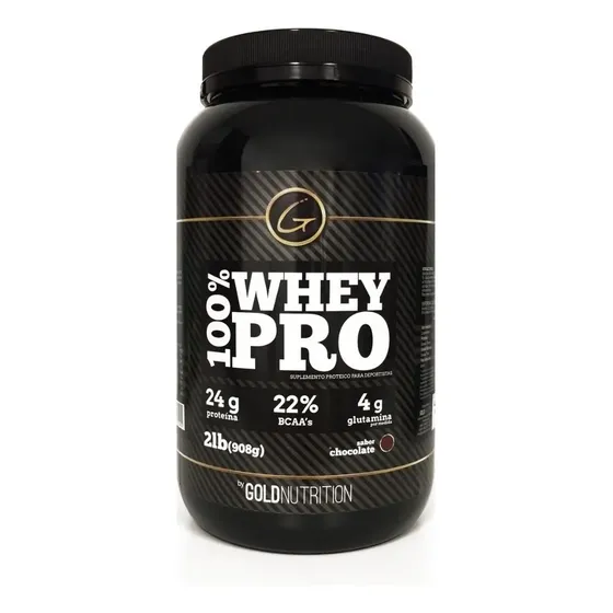 Suplemento en polvo Gold Nutrition Proteínas de 100% Whey Pro sabor chocolate x 908g | Cuotas sin interés