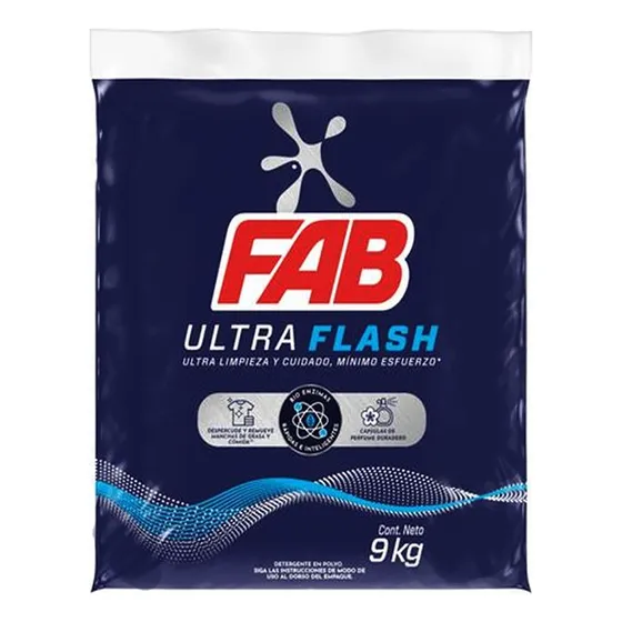 Detergente Fab Ultra Flash 9k