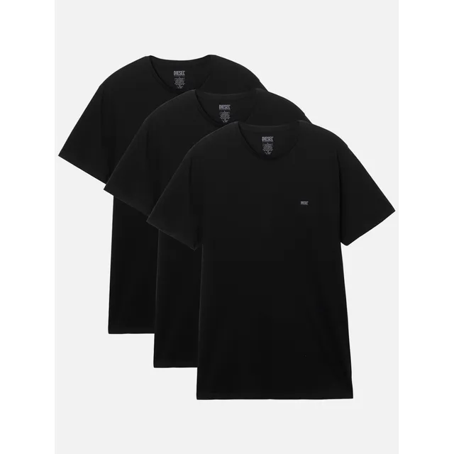 Pack Camiseta Diesel Regular 00spdg Preta 3un