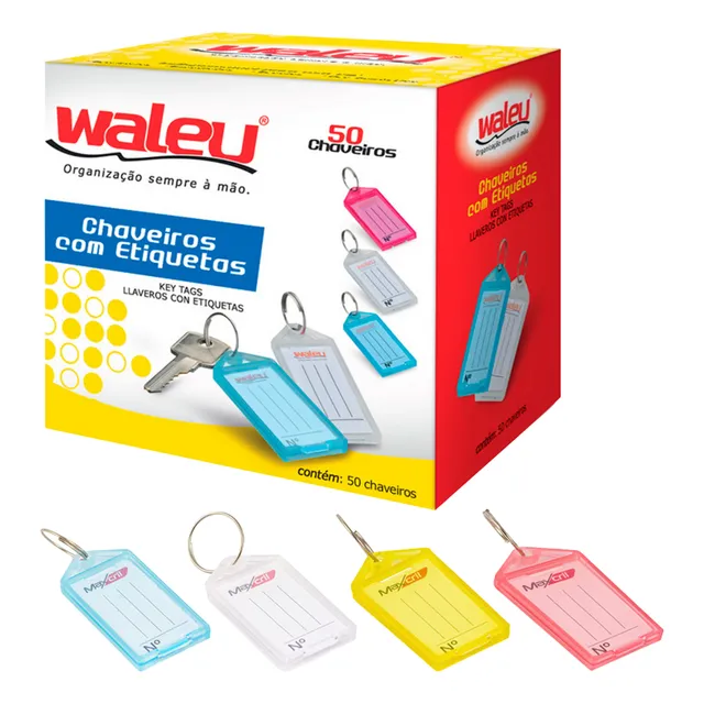 Chaveiro Para Identificação E Organização 50 Und Maxcril Top
