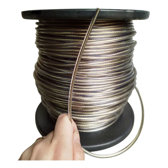 Bobina 100m Cabo De Aço Revestido Cordas Varal Antenas 4mm