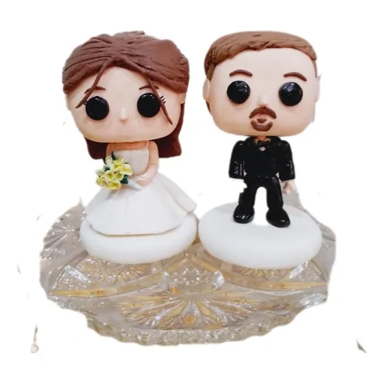 Novios Funkopop Personalizado Decoración De Torta 