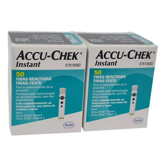 100 Tirillas Accu Chek Instant  De Roche