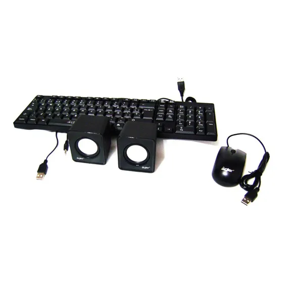 Combo Kit Cornetas + Mouse + Teclado Agiler Agi-9880