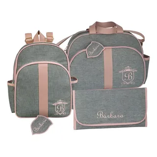 Kit Bolsa Saída Maternidade Personalizada Nome Bebê
