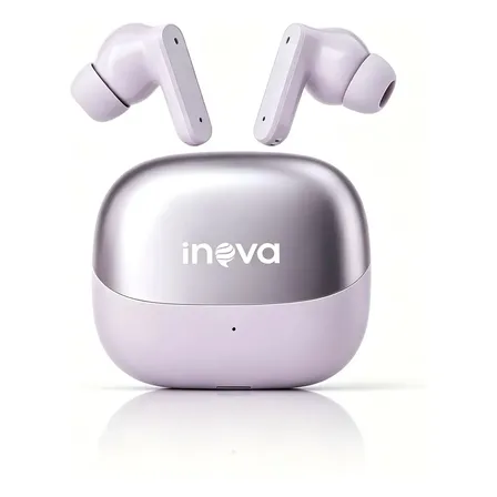 Fones de Ouvido Bluetooth TWS Inova Sem Fio, 55 Horas de Bateria, Som Hi-Fi, Microfone HD, IPX5, Android e iPhone Violena