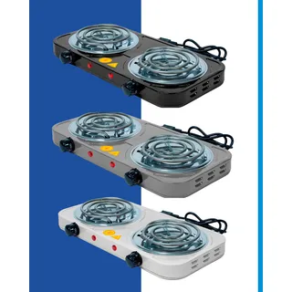 Fogão Cooktop Fogareiro Elétrico 2 Boca Portåtil 2500 Watts 110v Preto Fogão Cooktop Fogareiro Elétrico 2 Boca Portåtil 2500 Watts 110v Preto