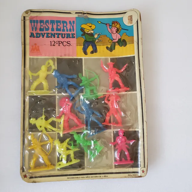 Indios Vaqueros, Juguetes Figuras Vintage Venezuela Triotoys