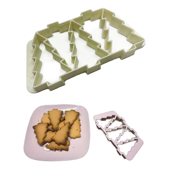 Molde Para Galletas Forma De Pino Navidad 5 En 1