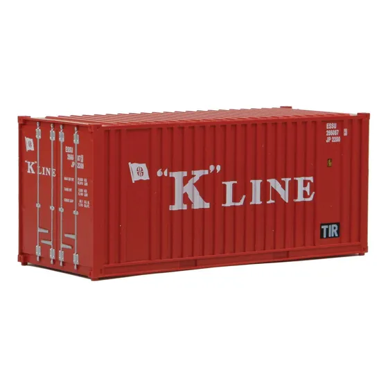 Inc Linea Corrugado Contenedor 20' Color Rojo Blaco
